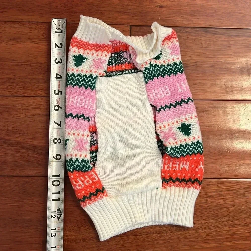 Dog Christmas Sweater Size L